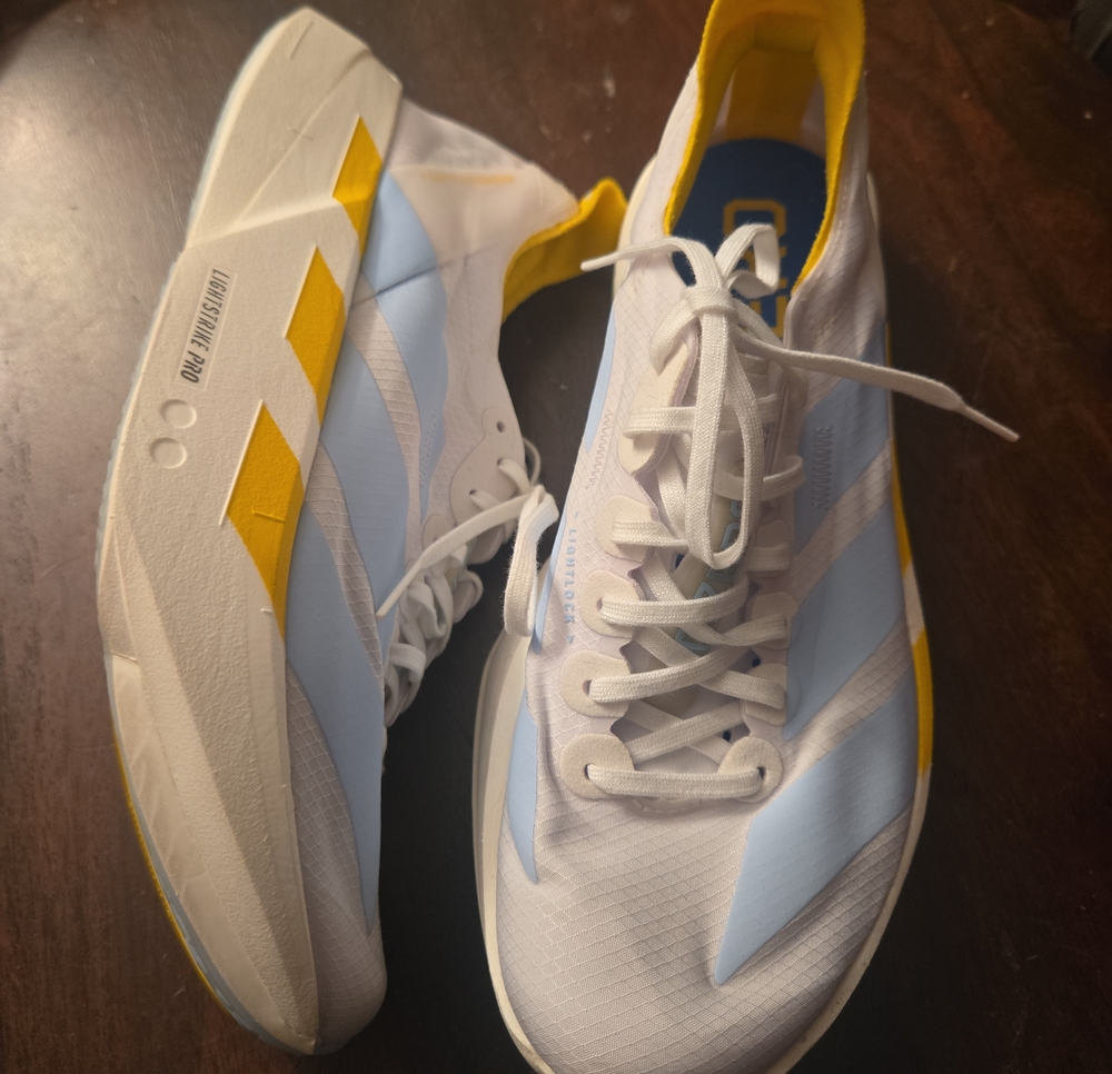 adidas Adizero Adios Pro 4 "Cloud White / Glow Blue